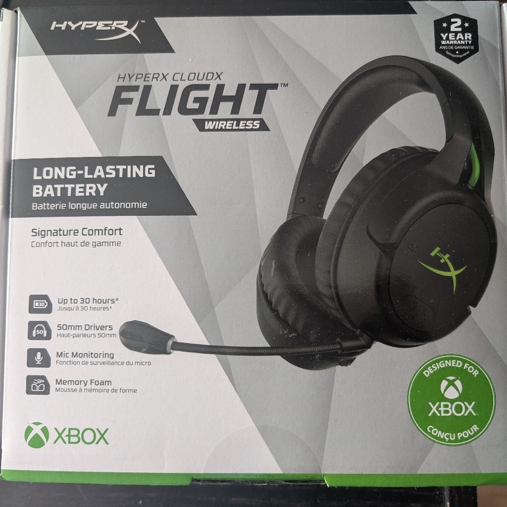 HyperX CloudX Flight Wireless Gaming Headset Xbox One